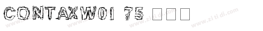 ContaxW01 75字体转换